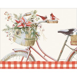 LANG Winter Bike Boxed Christmas Cards (1004922) - 18 Festive Holiday Greeting Cards with Envelopes