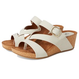EuroSoft Women's Emrie Wedge Sandal, Beige, 6.5