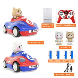 Toddler Remote Control Car - 2 Pack RC Cars for Toddlers