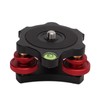 Tripod Head Leveling Base Camera Leveler, Triple Wheel Leveler Bubble