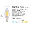 OPALRAY 12V/24V DC LED Candle Bulb, Dimmable with 12V DC