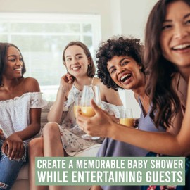 Rústico Baby Shower Juegos Género Neutral - 2 juegos de doble cara, 25 Baby Trivia Baby Shower Game, 25 Encuentra el juego de baby shower de invitados, juegos de revelación de género para invitados, suministros de fiesta de baby shower