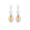 Elli Women's Pendant Earrings Kauri Shell Sea Plate in 925
