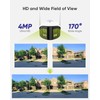 SANNCE 4MP Dual Lens Security Camera - 170° Ultra-Wide Angle,