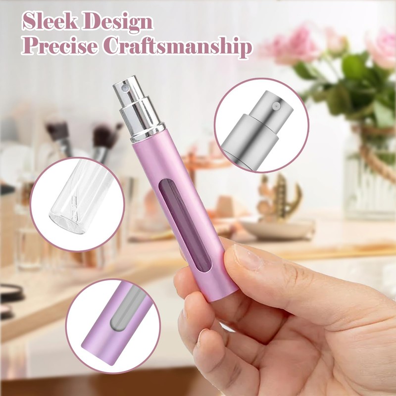 4PCS Perfume Atomizer Refillable Perfume Bottle Travel, Mini Spray Bottle