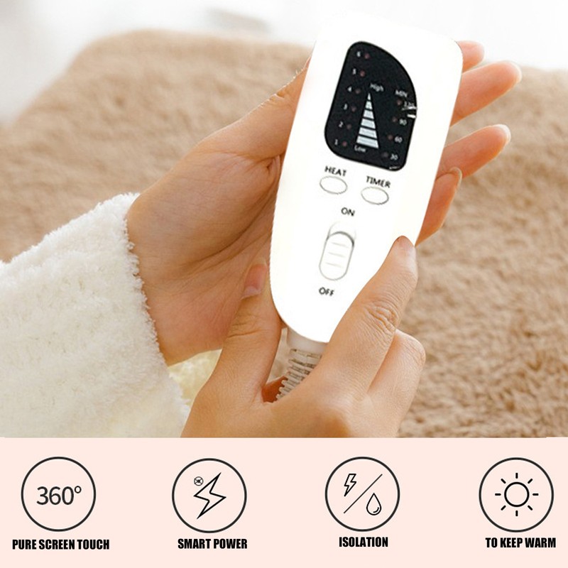 Electric Heated Foot Warmer Auto Shut Off Plug in Portable