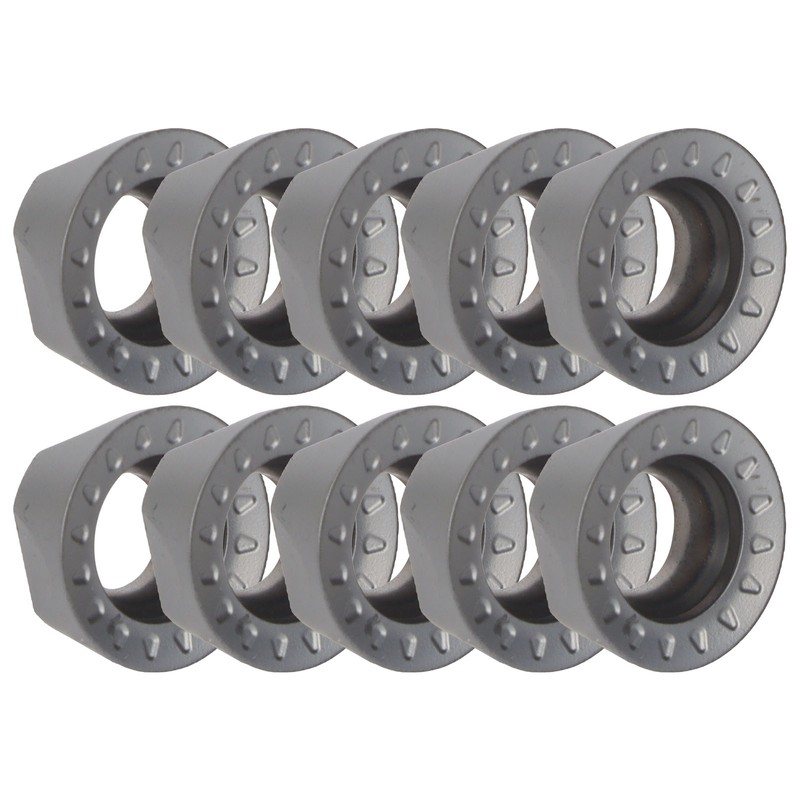 10Pcs Turning Insert Carbide Round Blade Lathe Cutter Milling CNC