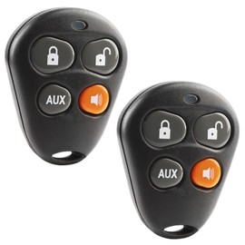 Replacement for Viper Python Avital Hornet Automate 4-Button Keyless Entry Remote EZSDEI474V (Orange) (Set of 2)