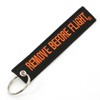 Rotary13B1 - Remove Before Flight - Keychain - Black/Orange -
