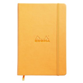 RHODIA 118608C - Rigid Notebook Webnotebook Orange - A5 - Lined - 192 Pages -