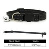Cat/Kitten Collar with Bell & Reflective Stripes, Quick Safety Buckle