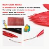 Red Circular Knitting Needles, Detachable Circular Interchangeable Knitting Needles Crochet