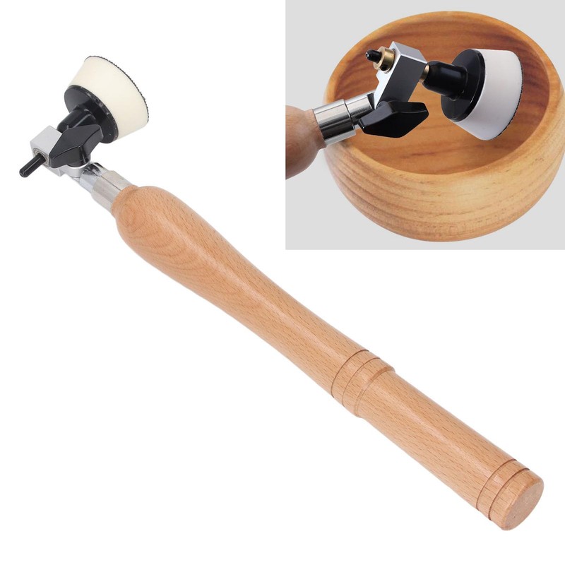 Bowl Sander Tool Kit, Wood Turning Lathe Sanding Tools Handheld