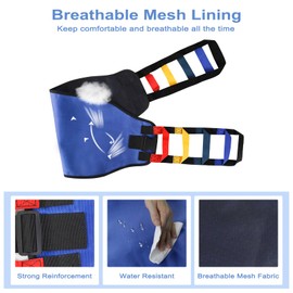 Transfer Belt Transfer Sling - Padded Gait Belt - Heavy Duty Patient Lift, Mobility Standing and Lifting Aid for Disabled, Elderly, Injured - Safely Move from Bed and Wheelchair (Blue)