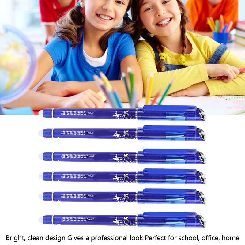 24PCS Erasable Ink Pen Make Mistakes Disappear Blue Erasable Pens