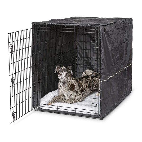 MidWest Homes for Pets XXL 54-Inch , Privacy Dog Crate Cover Designed to Fit Midwest Ginormous Dog Crate Models SL54 & SL54DD, Machine Wash & Dry, Gray,