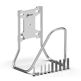 JBscoop Garden Hose Holder, Stainless Steel Garden Hose Hanger Wall Mount for Water Hose, Extension Cords, Air Compressor Hose, Heavy Duty & Rust Proof