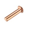 sourcing map 50pcs 1/8" x 15/32" Copper Round Head Copper
