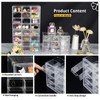 SUPAWAY Mini Transparent Drawer Organizer Small Drawers Stackable Storage Box