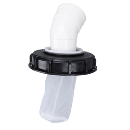 Ton Cover, 165mm IBC Lid Filter Cover Reusable Rain Screen Filter with Extension Tube High Efficient Filtration Ton for Container Rainwater (45