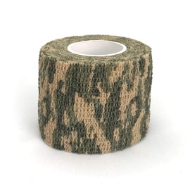 EAmber Camo Wrap Tapes Camouflage Form Wrap 1.96'' x 177'' Military Army Hunting Self-Adhesive Protective Bandage for Flashlights,Bicycle