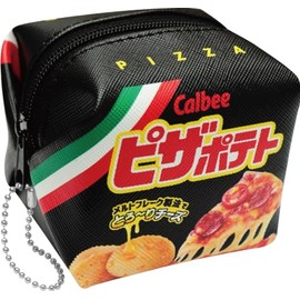 J's Planning SNP021 Candy Cube Lovely Pouch, Pizza Potato, H 2.8 x W 3.1 x D 2.6 inches (7 x 8 x 6.5 cm)