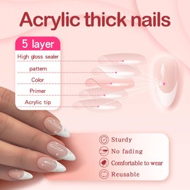 Yivaiks Bling sliver Press on Nails Square Metallic Punk Rhinestones Acrylic Nails Press On Fake Nails with Glue on Silver Mirror Nails Manicure Set For Women