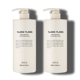 Abka fragrant hypoallergenic ceramide high moisturizing body lotion non-stick body cream ylang ylang scent, 800ml, 2 pieces / 아브카 향기좋은 저자극 세라마이드 고보습 바디로션 끈적임없는 바디크림 일랑일랑향, 800ml, 2개