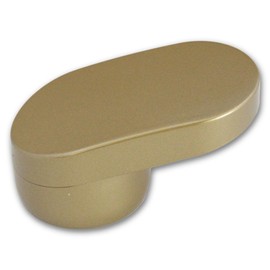 Wake Sangyo ABIRA NES10G Metal Fittings for Indoor Handrail L-Shaped Cap for Φ1.3 / 1.4 inches (32 / 35 mm) Gold Handrail Stairs Entrance Toilet