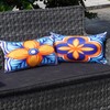 ONWAY Outdoor Pillow Covers Waterproof 12x20 Set of 4 Floral