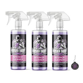 Hoosier Daddy 16oz Car Interior Cleaner - lifts dirt, Stains, & Odors from Upholstery, Carpets, & Dashboards Safe for all surfaces, Leaves Vehicle Fresh & Spotless + Air Freshener (3-Pack)