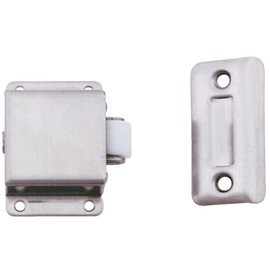 Ives RL38 Stainless Steel Roller latch 2 1/8" T x 1" W Strike Plate, Satin Stainless Steel