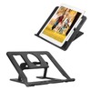 Adjustable Laptop Stand, Foldable Tablet Stand, 6 Levels Height, Portable