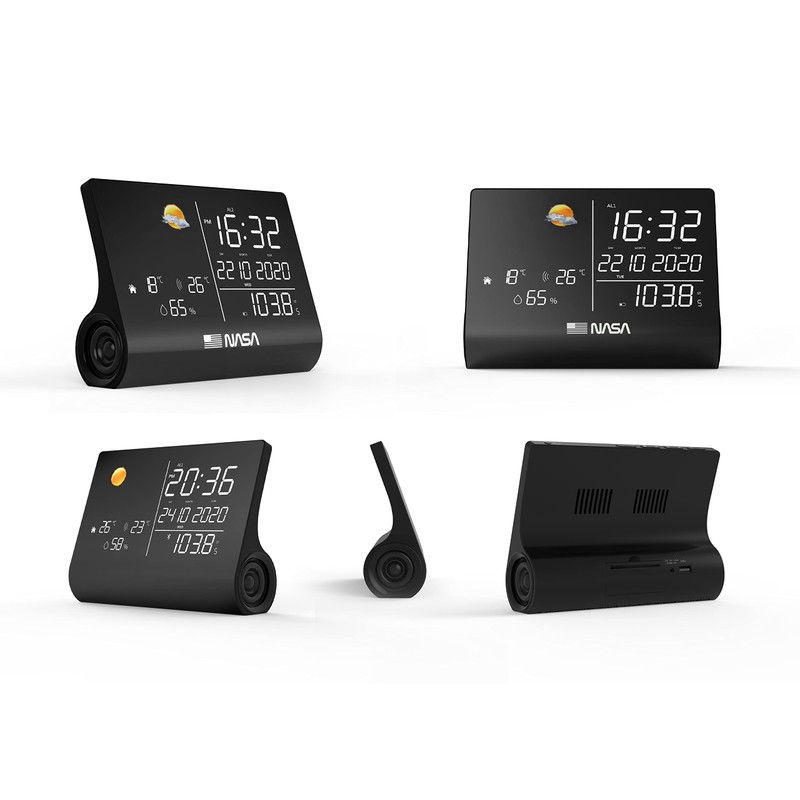 NASA - Weather Station and Bluetooth Speaker WSP1300 Black -