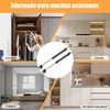 8 Piezas Pistones Elevable de Gas Amortiguador para Puertas Alacenas