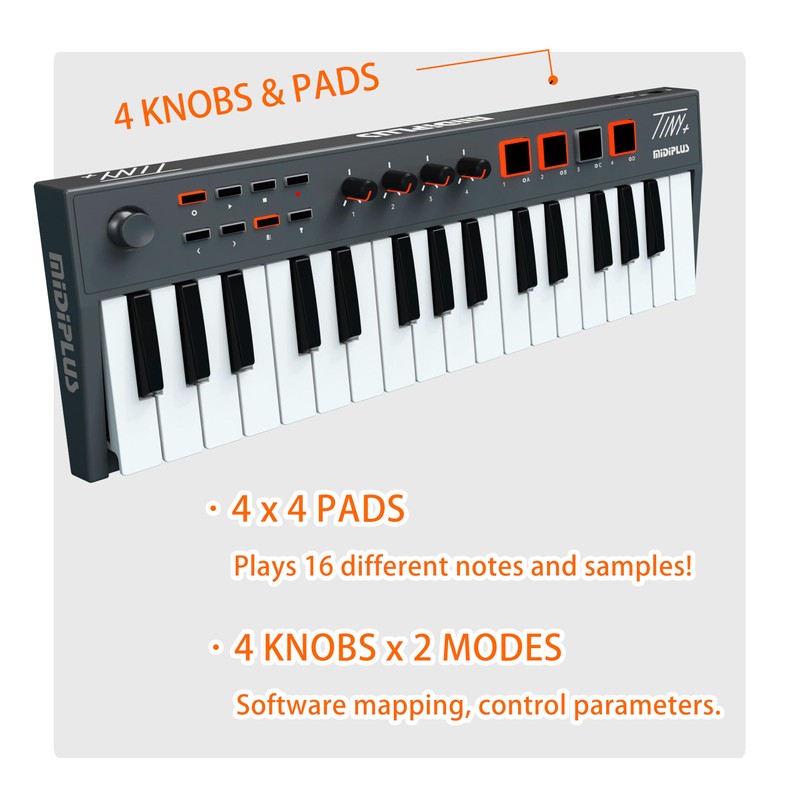 MIDIPLUS TINY+ MIDI Keyboard Controller