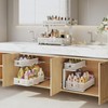 Biboraya 2 Pack Under Sink Organizer With Smooth Cylindrical Rail,2-Tier