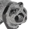 2pcs Panda Statue Obsidian Frosted Cute Mini Ingenious Handcrafted Panda