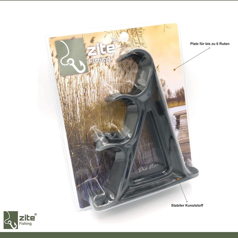 Zite Fishing Rod Wall Mount Set, Rod Holder for Wall