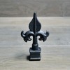 5/8" Cast Iron Spear, Finial, Spire, Ornamental Fence Topper Wrought Iron Model C #PGS18