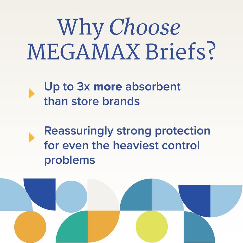 NorthShore MegaMax Adult Overnight Diapers, 12-Hour Tab-Style, Medium, 10 Count