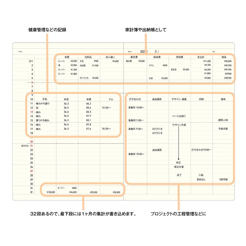 Laconic LGF08-36 Style Notebook, A5 Statistics Book