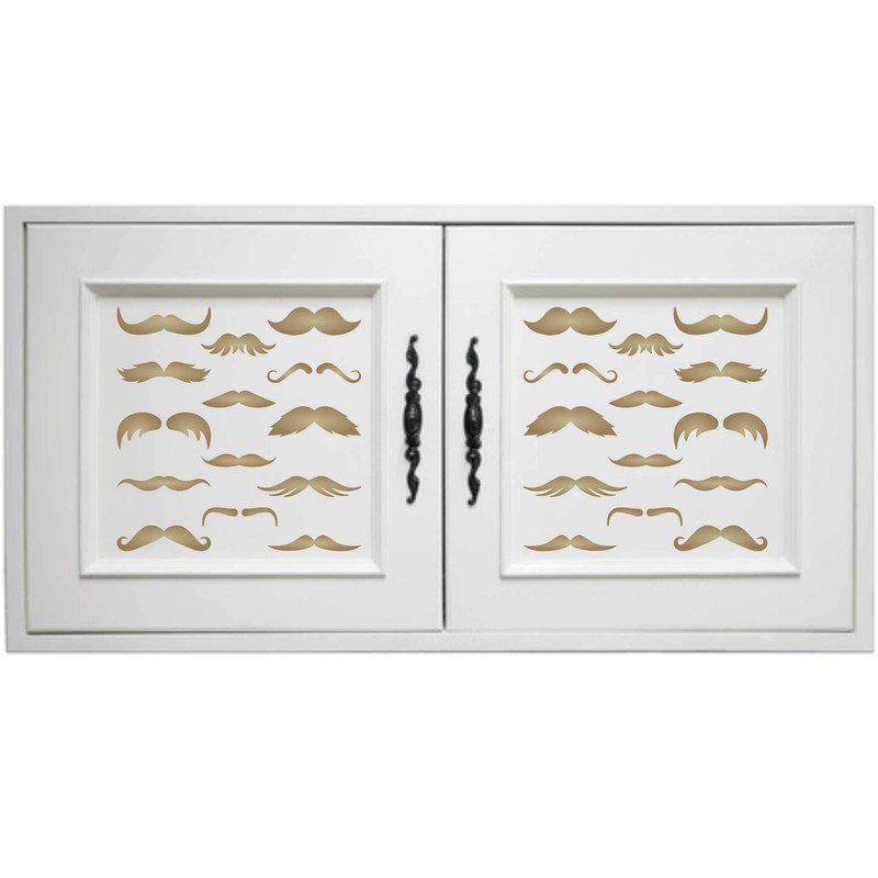 Mustache Stencil 6.5 x 6.5 Inch (M) - Mixed Media