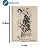 Tiger Design Tattoo Practice Skin 8" x 6" (Pack of