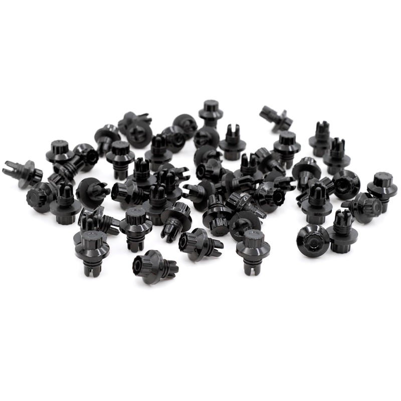 GTOWNWORKS 8 mm Wheel Rim Rivets, 50 Pcs (Black), 8mm/0.31in