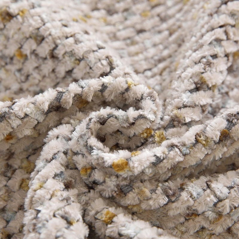 Pack of 2 Chenille Throw Pillow Covers 20x12 Inch, Soft
