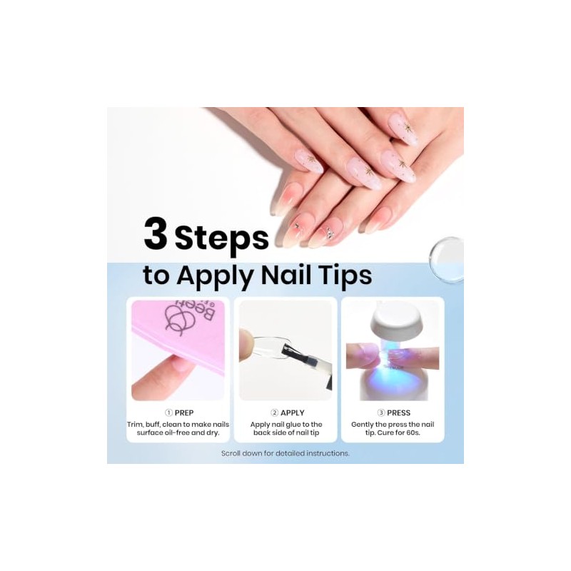 Beetles Pegamento para Uñas en Gel UV 9 en 1