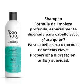 Shampoo Hidratante The Moisturizer Proyou Profesional | Para Cabello Seco, Opaco o Maltratado | Brillo Y Suavidad | Con Provitamina B5 | 350 ml | Uso Diario