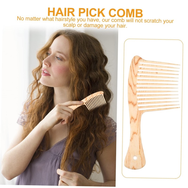 SAFIGLE Wide Toothed Comb Durable Static Hairdressing Tool for Daily