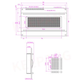 LCD 2004 Display Screen Controller Module 3D Printer Smart Controller for Ramps 1.4 LCD 2004 3D Printer Parts Accessories (LCD2004 Display Control Module)